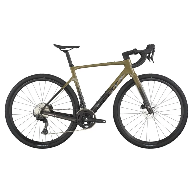 SCOTT ADDICT GRAVEL 40 - Kaki Green / Carbon Black